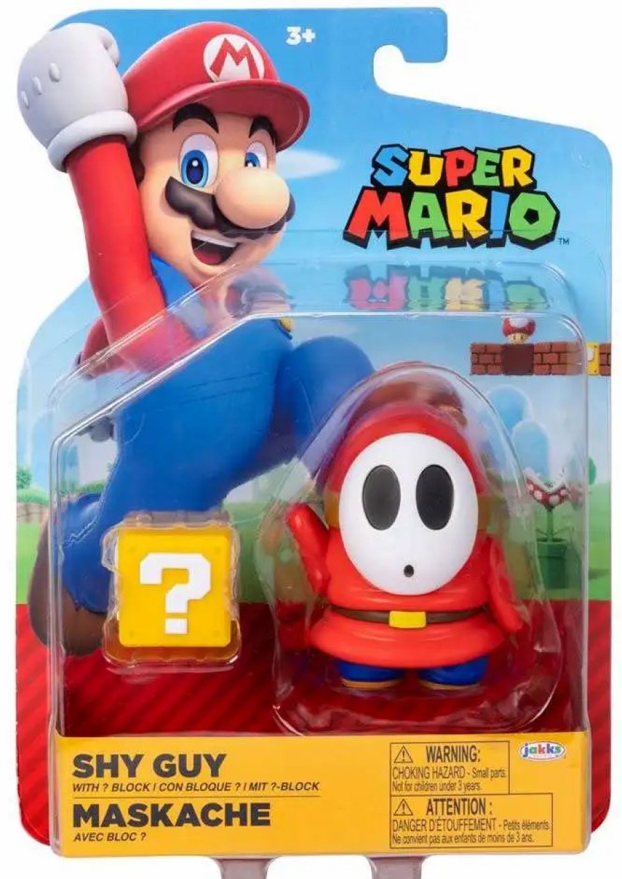 All Brands Jakks Pacific | Super Mario Wave 35 Shy Guy Action Figure [With ? Block]