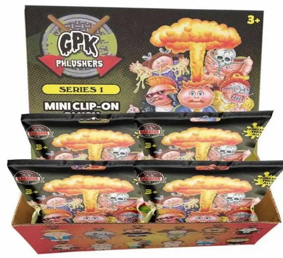 All Brands Garbage Pail Kids | Garbage Pail Kids Plushers Series 1 Mini Clip-On Plush 3.5-Inch Mystery Box [18 Packs]