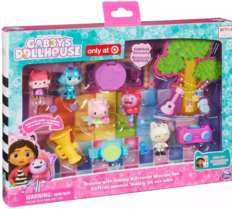 All Brands Spin Master | Gabby'S Dollhouse Groove With Gabby & Friends Musical Playset