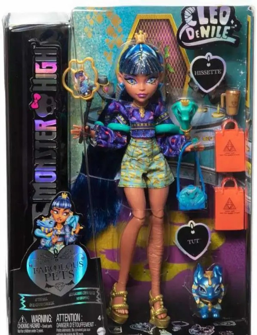 All Brands Mattel Toys | Monster High Faboolous Pets Cleo De Nile Doll [With Tut]