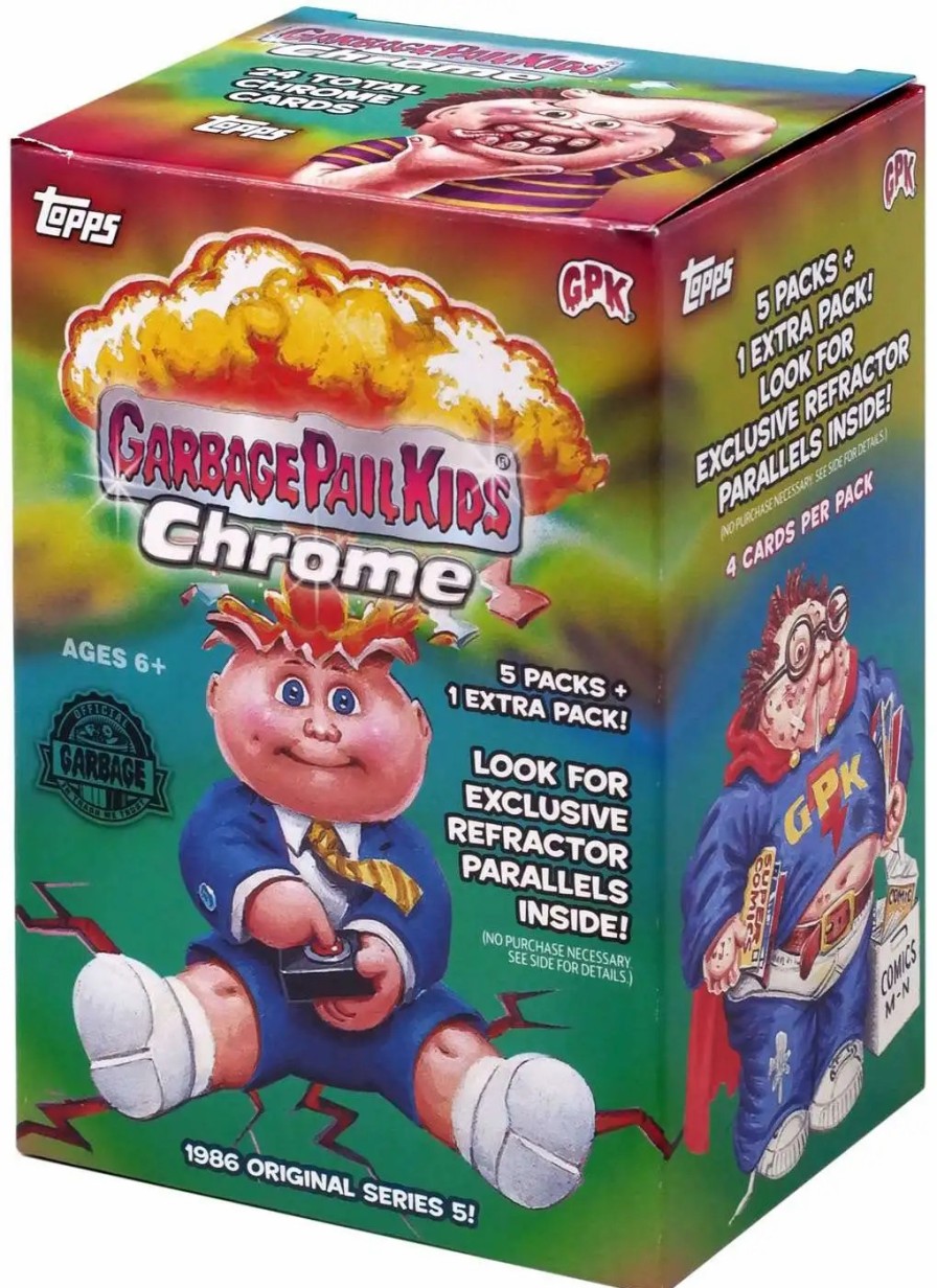 All Brands Topps | Garbage Pail Kids Topps 2022 Chrome Trading Card Blaster Box [6 Packs]