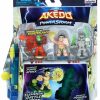 All Brands Moose Toys | Legends Of Akedo Powerstorm Fire Suit Hyperlock, Head Stone & One Tonne Mini Battling Action Figure Starter Pack