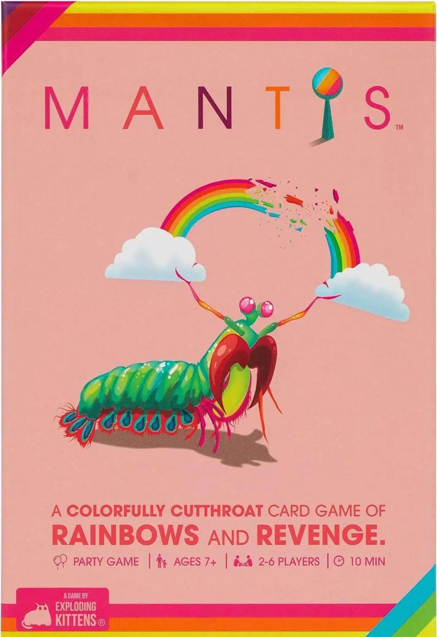 All Brands Exploding Kittens LLC | Mantis Game [A Colorfully Cutthroat Card Game Of Rainbows & Revenge]