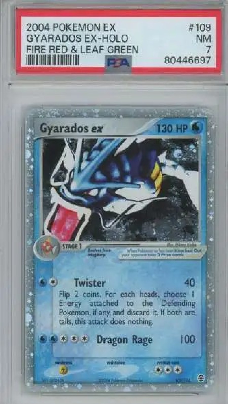 All Brands Pokemon USA | Pokemon Fire Red & Leaf Green Gyarados Ex Ultra Rare Graded Card #109 [Psa 7]