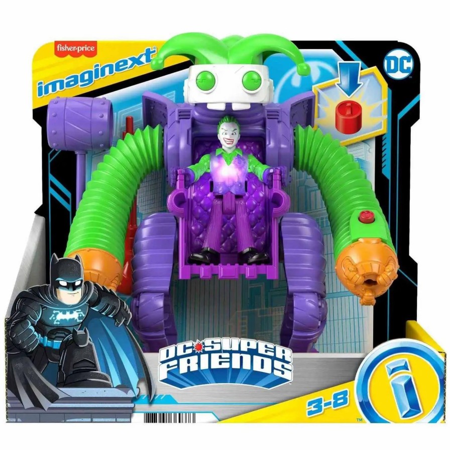 All Brands Fisher Price | Fisher Price Dc Super Friends Imaginext The Joker Battling Robot 3-Inch Figure Set