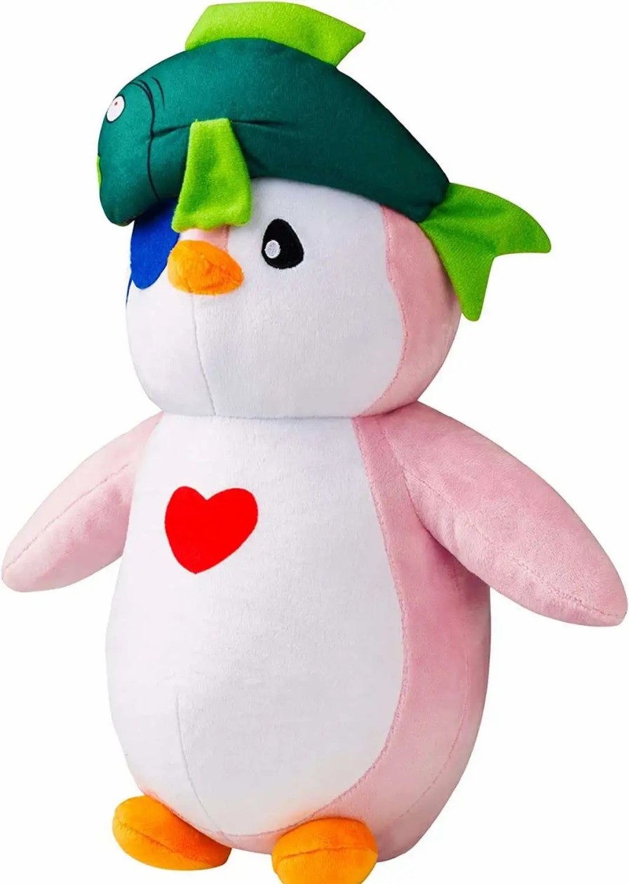 All Brands PMI | Pudgy Penguins Huggable Heart Chest & Fish Hat 12-Inch Plush