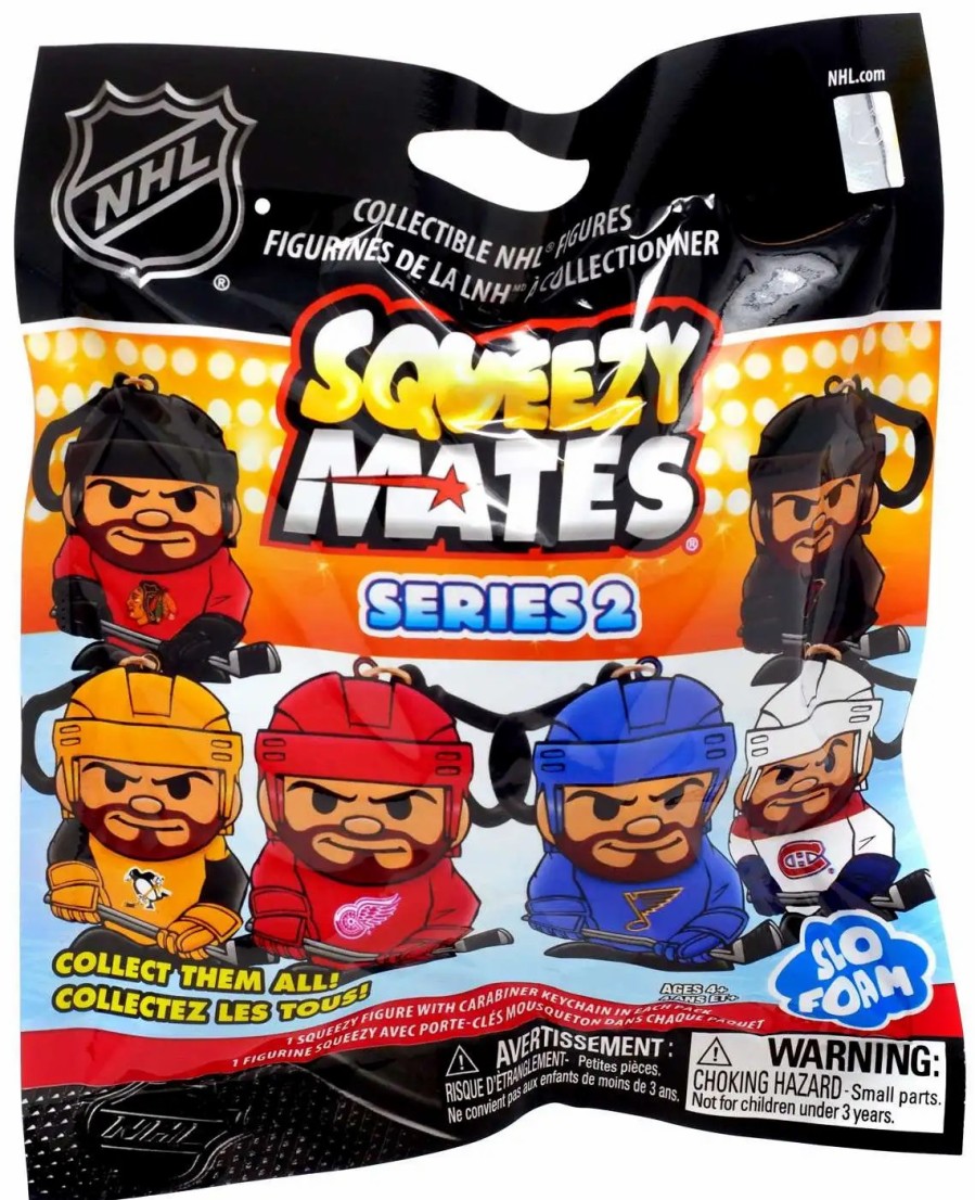 All Brands Party Animal Toys | Nhl Squeezy Mates Series 2 Hockey Mystery Pack [1 Random Slo Foam Figure]