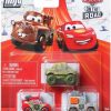 All Brands Mattel | Disney / Pixar Cars On The Road Die Cast Metal Mini Racers Ivy, Cryptid Buster Lighting Mcqueen & Margret Motorray Car 3-Pack