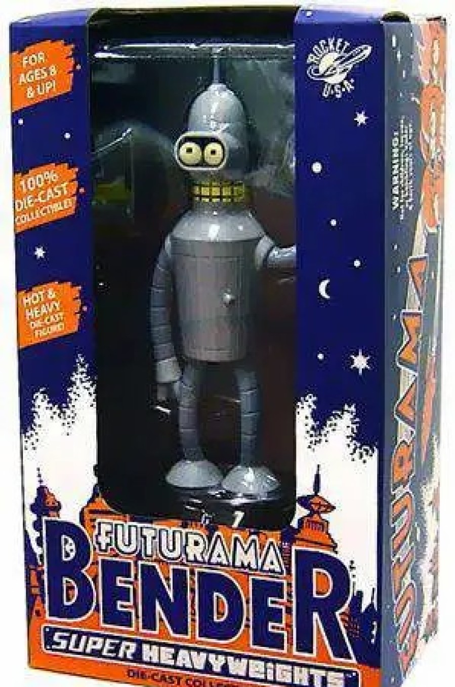 All Brands Rocket USA | Futurama Super Heavyweight Bender Diecast Figure