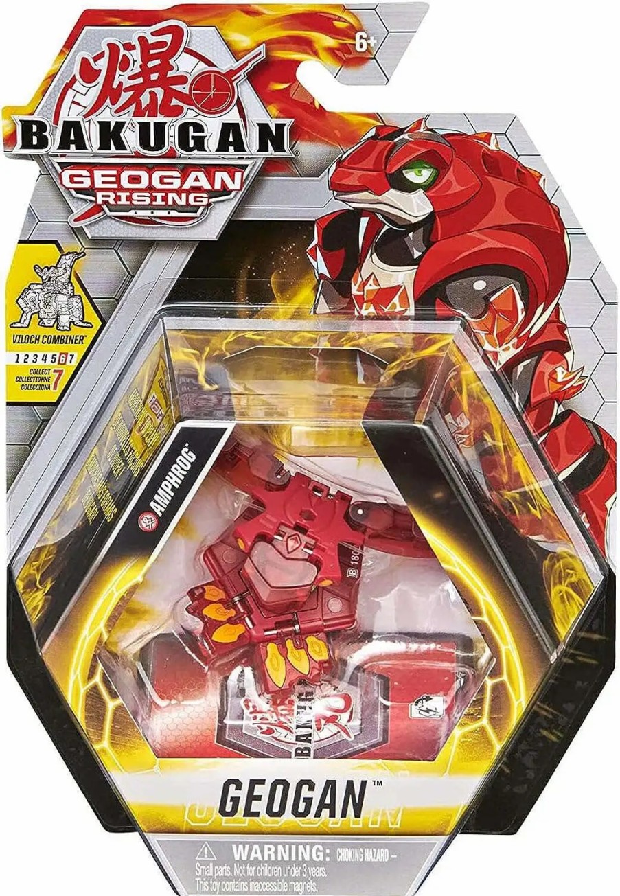 All Brands Spin Master | Bakugan Geogan Rising Amphrog Single Figure & Trading Card