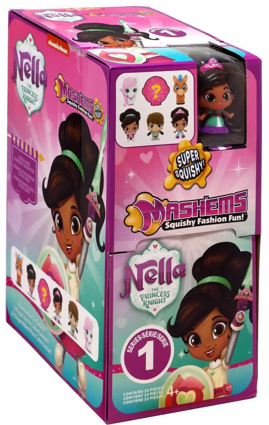 All Brands Basic Fun | Nickelodeon Mashems Series 1 Nella The Princess Knight Mystery Box [23 Packs]