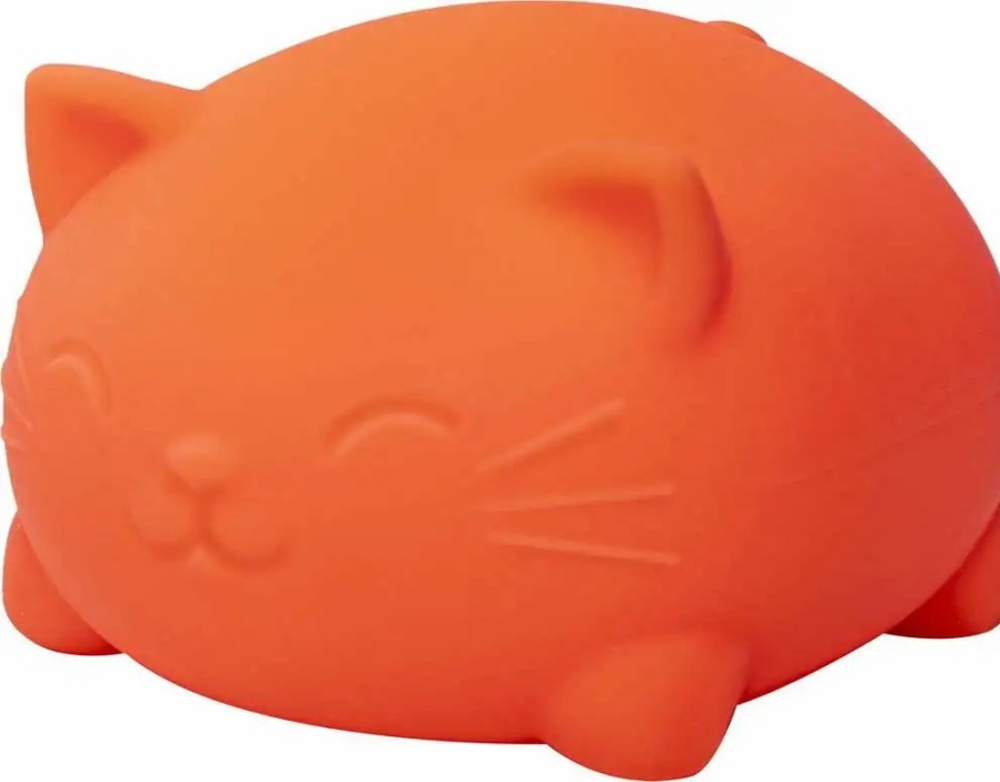 All Brands Schylling | Needoh The Groovy Glob Super Cool Cats Orange Stress Ball