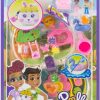 All Brands Mattel Toys | Polly Pocket Pet Connects Flower Garden Bunny Compact Micro Playset