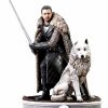 All Brands Diamond Select Toys | Game Of Thrones Gallery Jon Snow & Ghost 10-Inch Pvc Diorama Statue [Season 8]