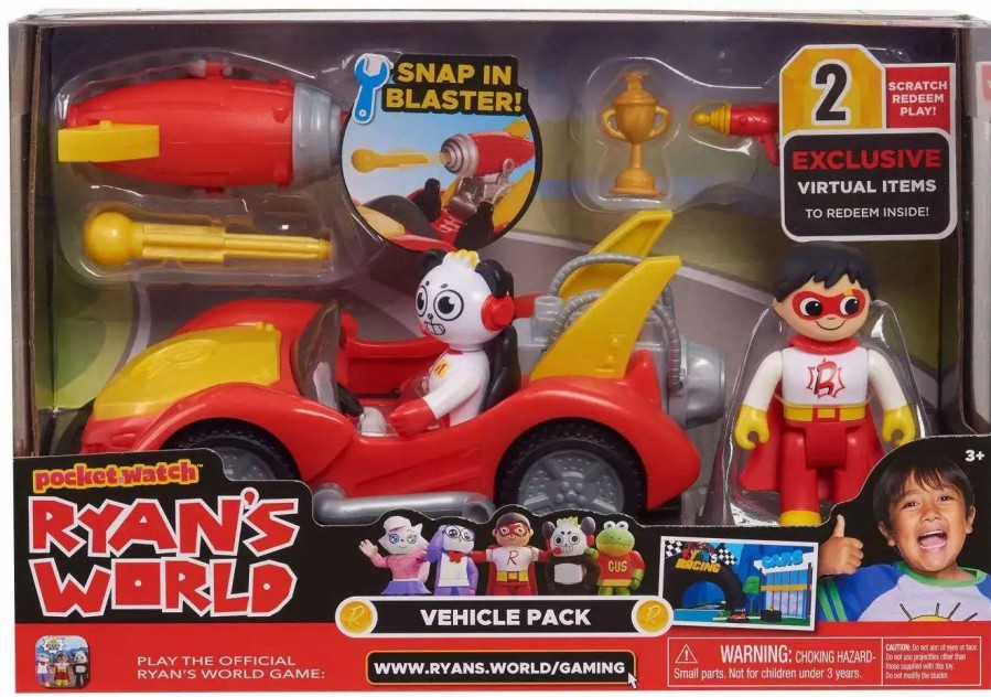 All Brands Jada Toys | Pocket Watch Ryan'S World Vehicle Pack Exclusive Figure & Vehicle