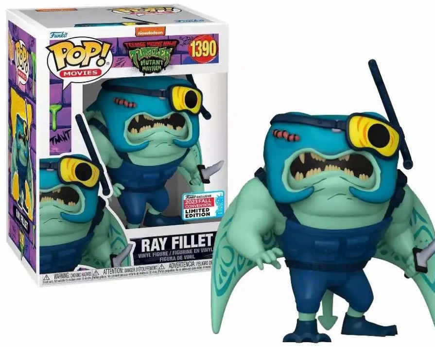 All Brands Funko | Funko Teenage Mutant Ninja Turtles Mutant Mayhem Pop! Movies Ray Fillet Exclusive Vinyl Figure #1390