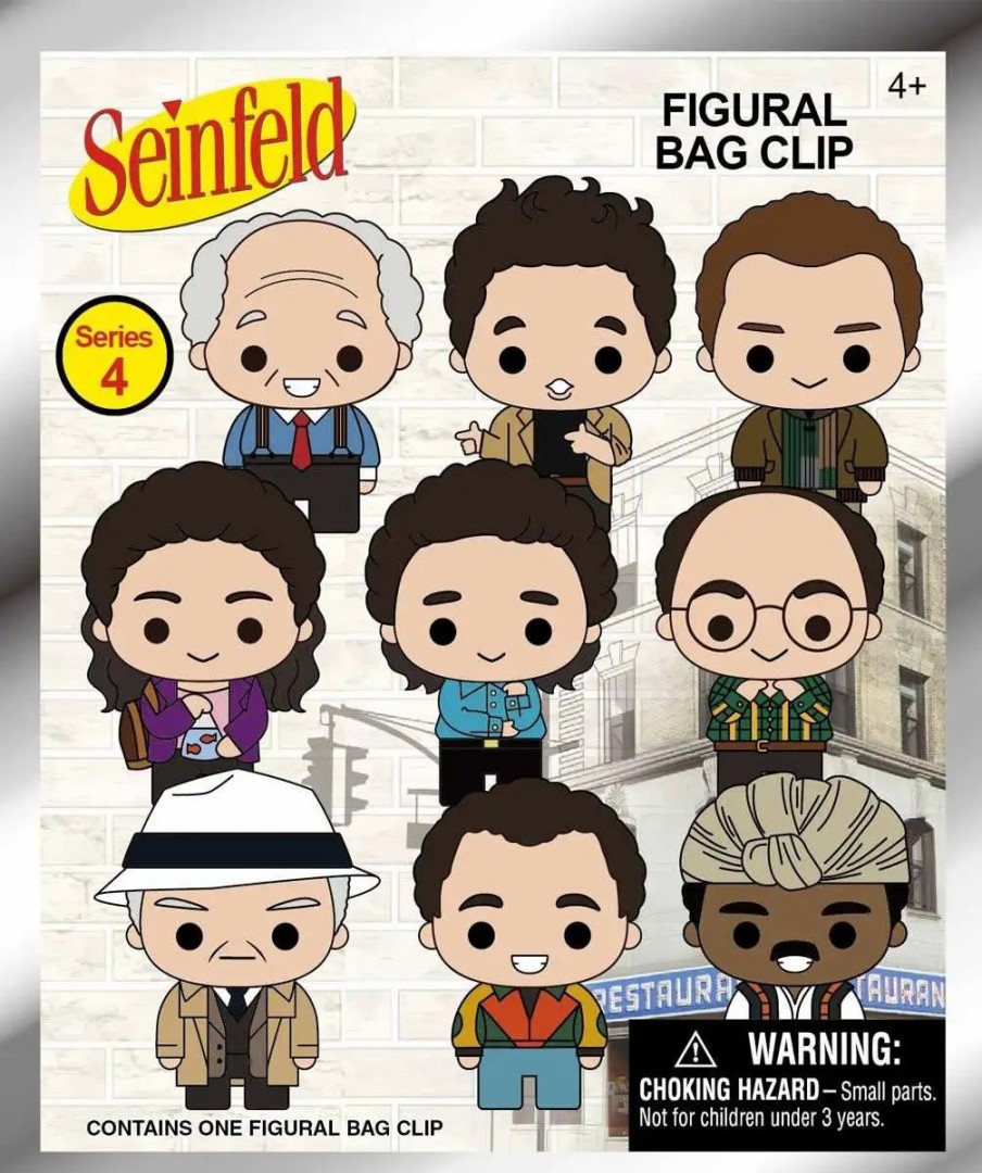 All Brands Monogram | 3D Figural Foam Bag Clip Seinfeld Series 4 Mystery Pack [1 Random Figure]