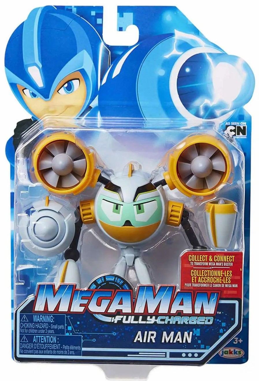 All Brands Jakks Pacific | Mega Man Fully Charged Series 1 Air Man Action Figure