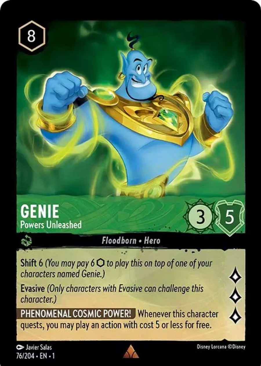 All Brands Ravensburger | Disney Lorcana Trading Card Game The First Chapter Rare Genie - Powers Unleashed #76