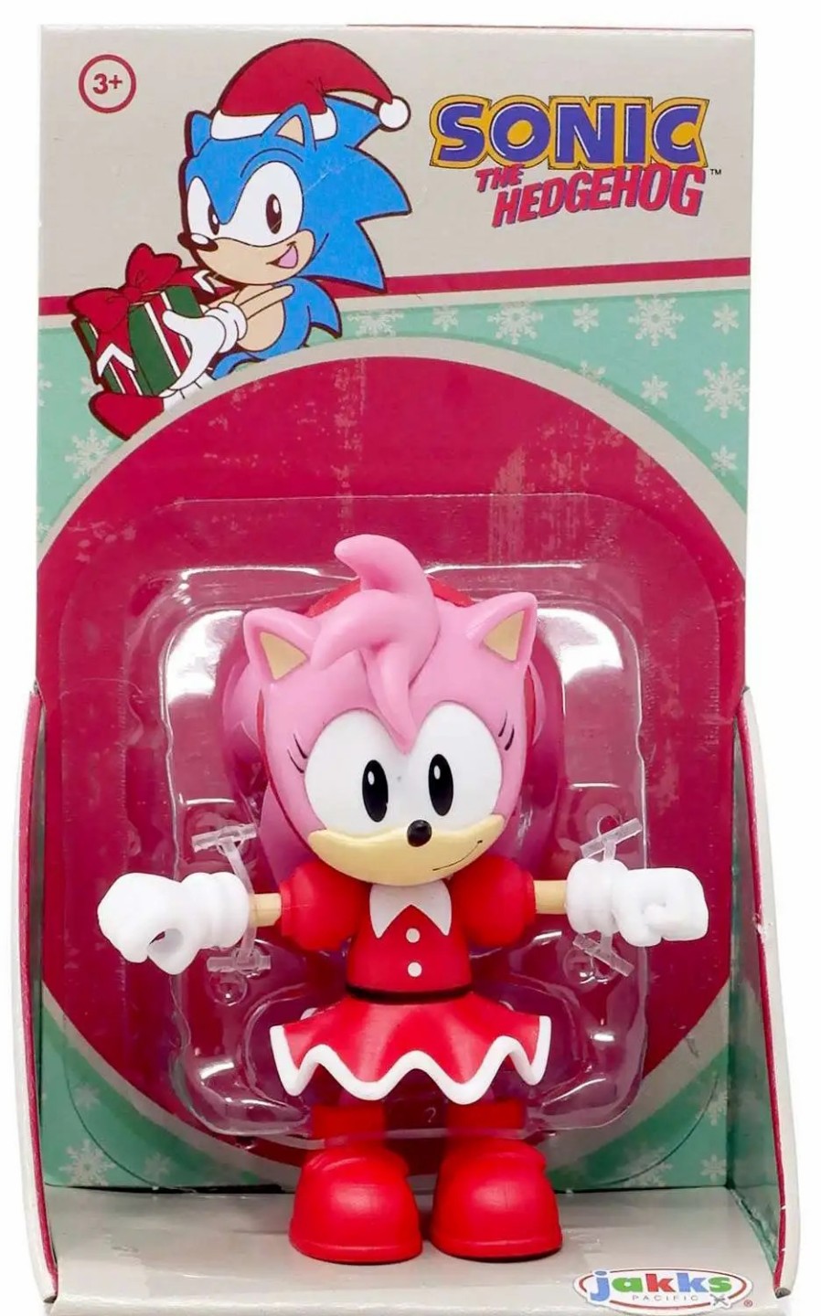 All Brands Jakks Pacific | Sonic The Hedgehog Holiday Amy 2.5-Inch Mini Figure