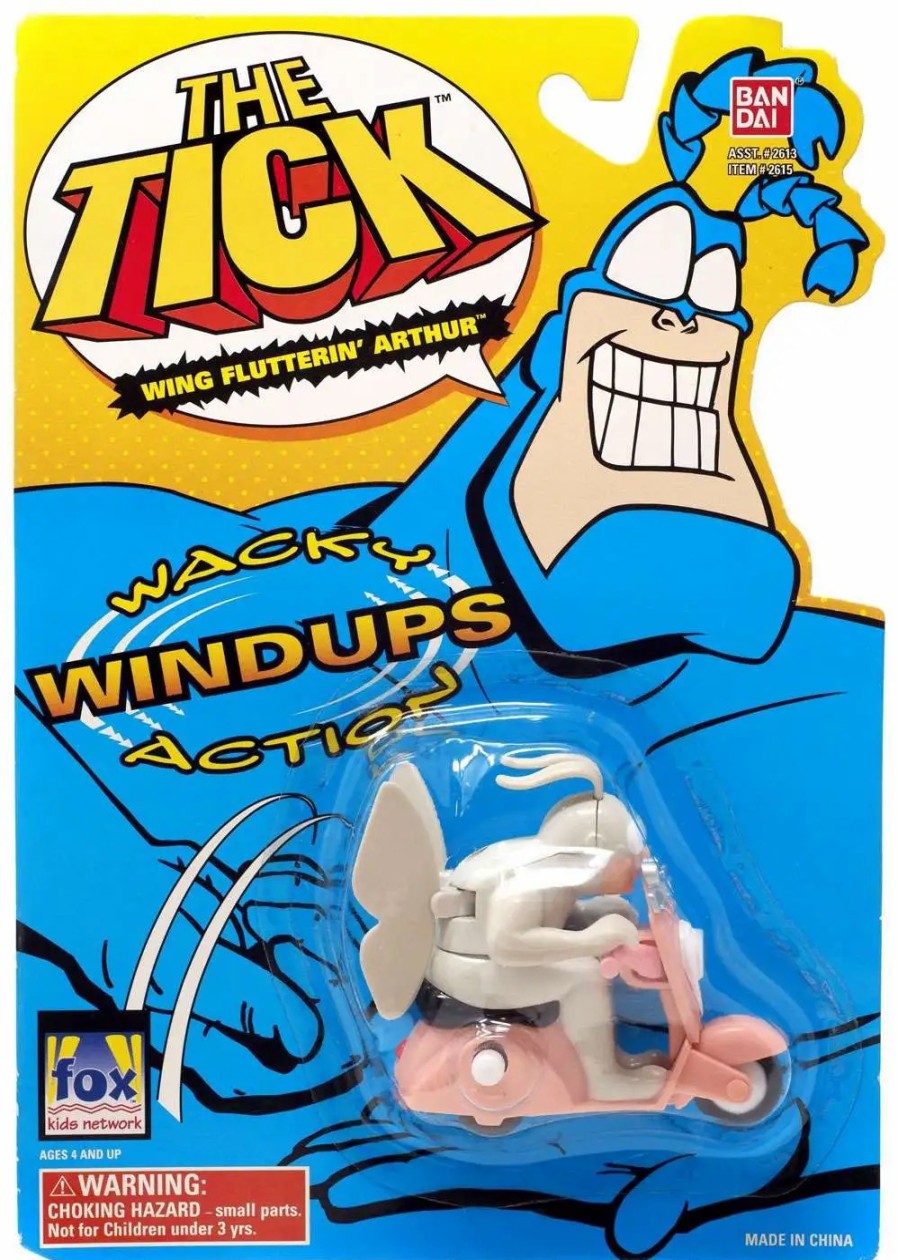 All Brands Bandai America | The Tick Wacky Windups Action Wing Flutterin' Arthur Figurine