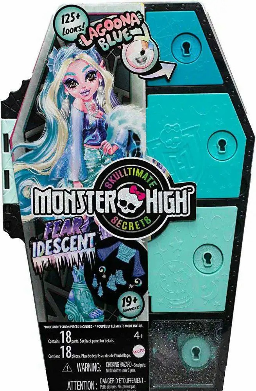 All Brands Mattel Toys | Monster High Skulltimate Secrets Fearidescent Lagoona Blue Doll