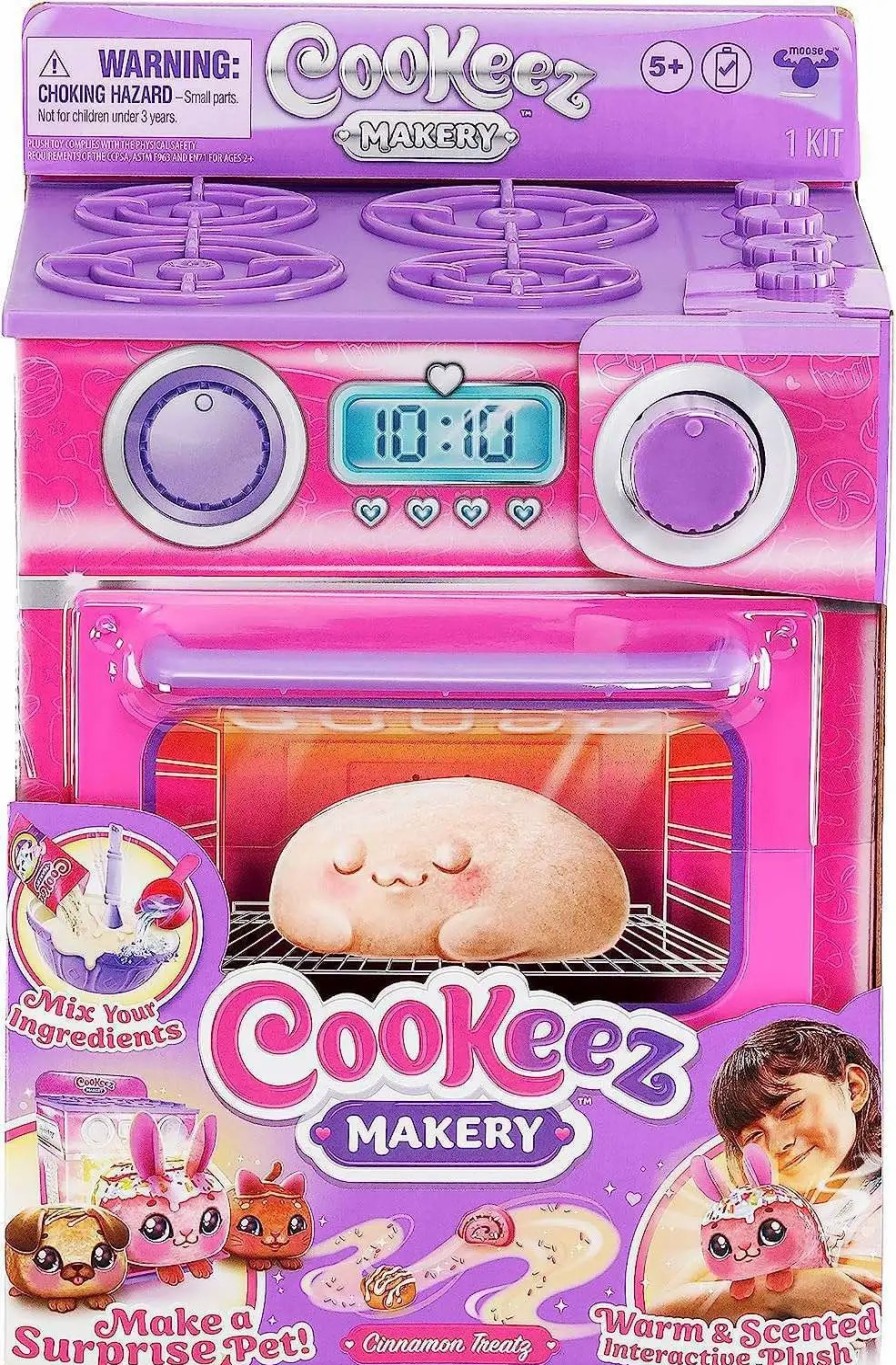 All Brands Moose Toys | Cookeez Makery Bake Your Own Plush Cinnamon Treatz Oven Playset [1 Random Mystery Interactive Plush]