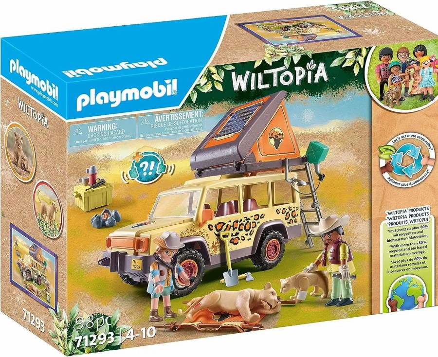 All Brands Playmobil | Playmobil Wildtopia Cross-Country Vehicle With Lions Set #71293