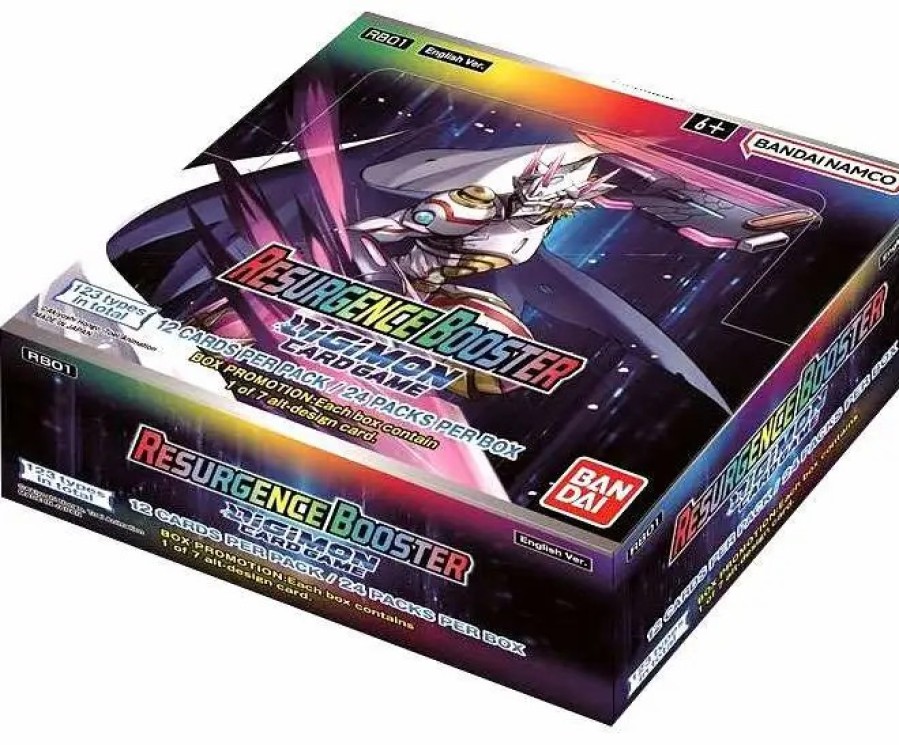 All Brands Bandai | Digimon Trading Card Game Resurgence Booster Box Rb01 [24 Packs]