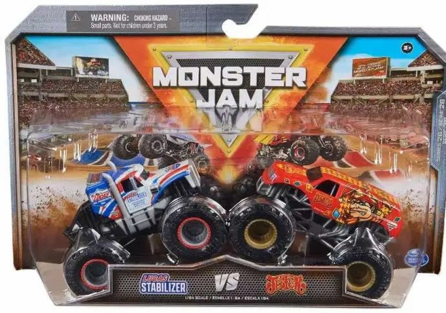 All Brands Spin Master | Monster Jam Series 26 Lucas Stabilizer Vs Jester Diecast Car 2-Pack