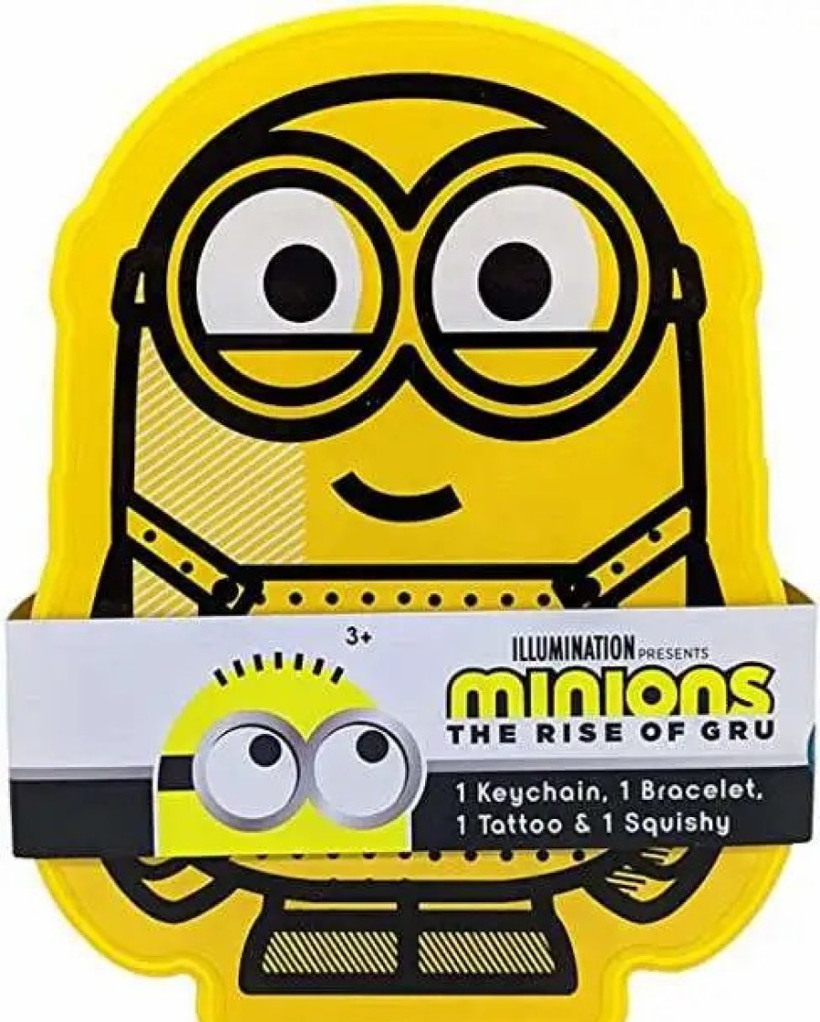 All Brands HER Accessories | Despicable Me Minions Rise Of Gru Keychain, Bracelet, Tattoo & Squishy Accessory Set [4 Surprises!]