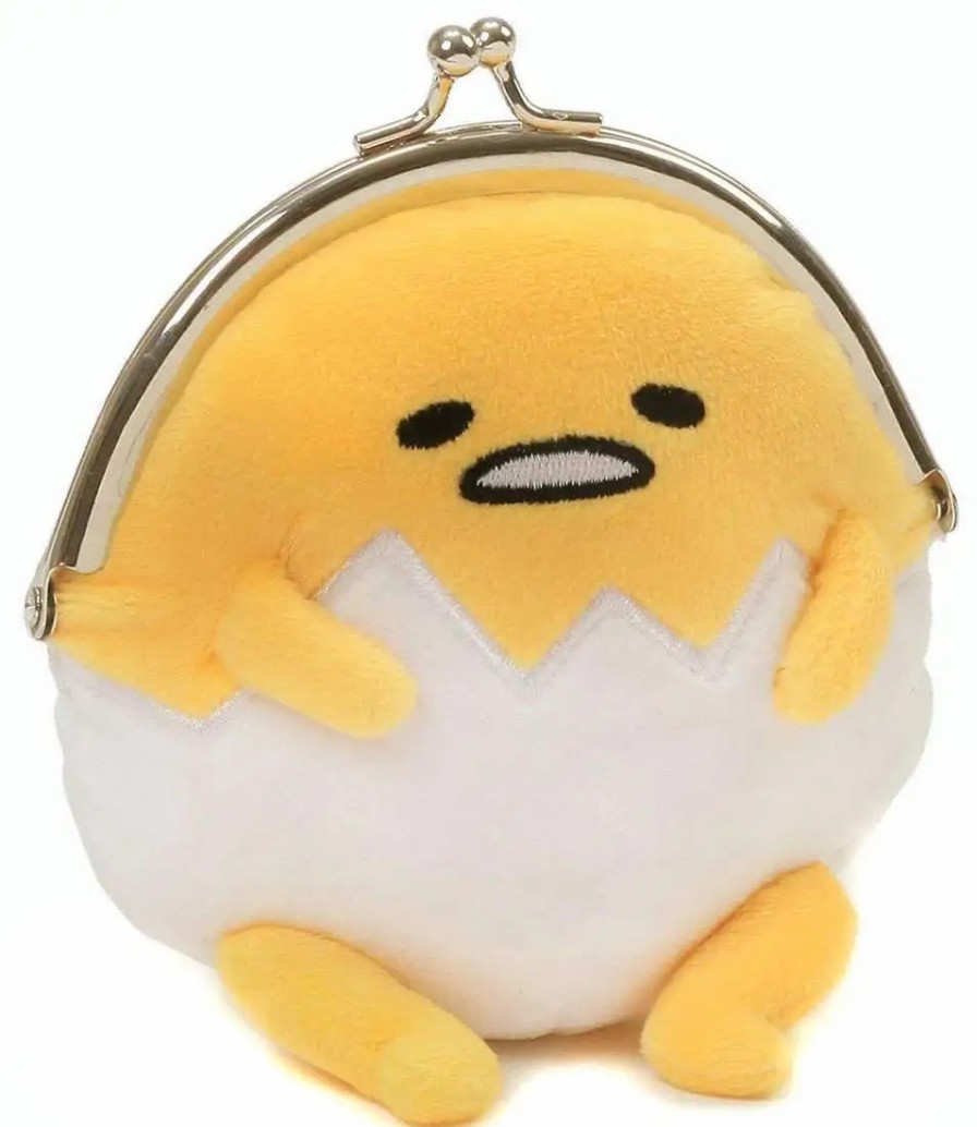 All Brands Gund | Sanrio Gudetama 4-Inch Plush Coin Purse