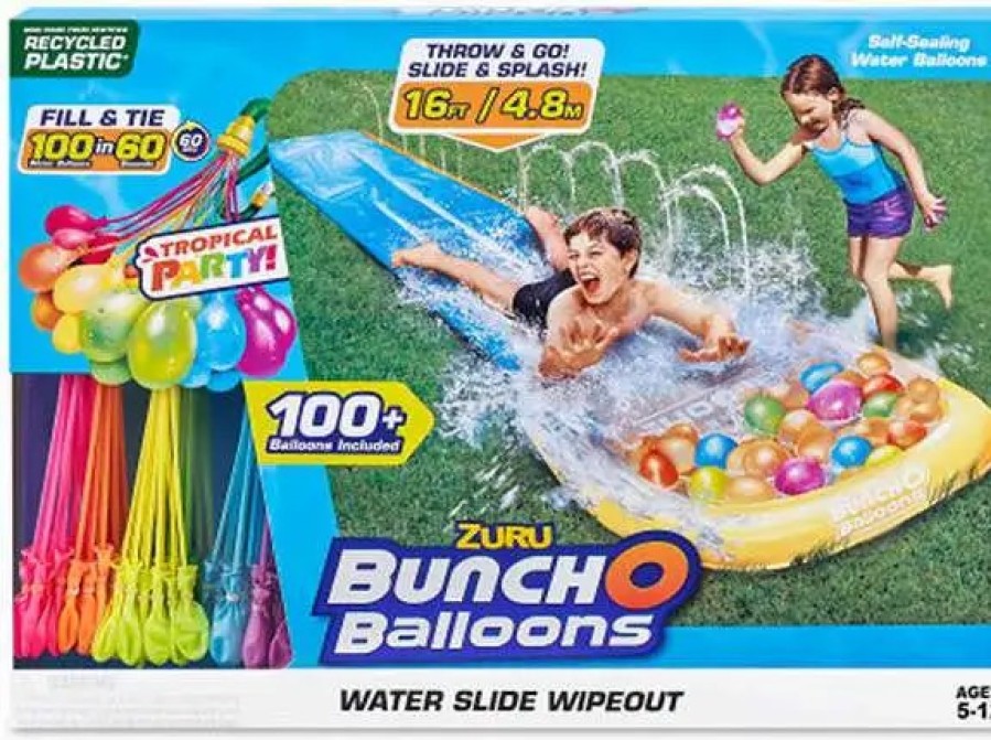 All Brands Zuru Toys | Bunch O Balloons Tropical Party Water Slide Wipeout Set