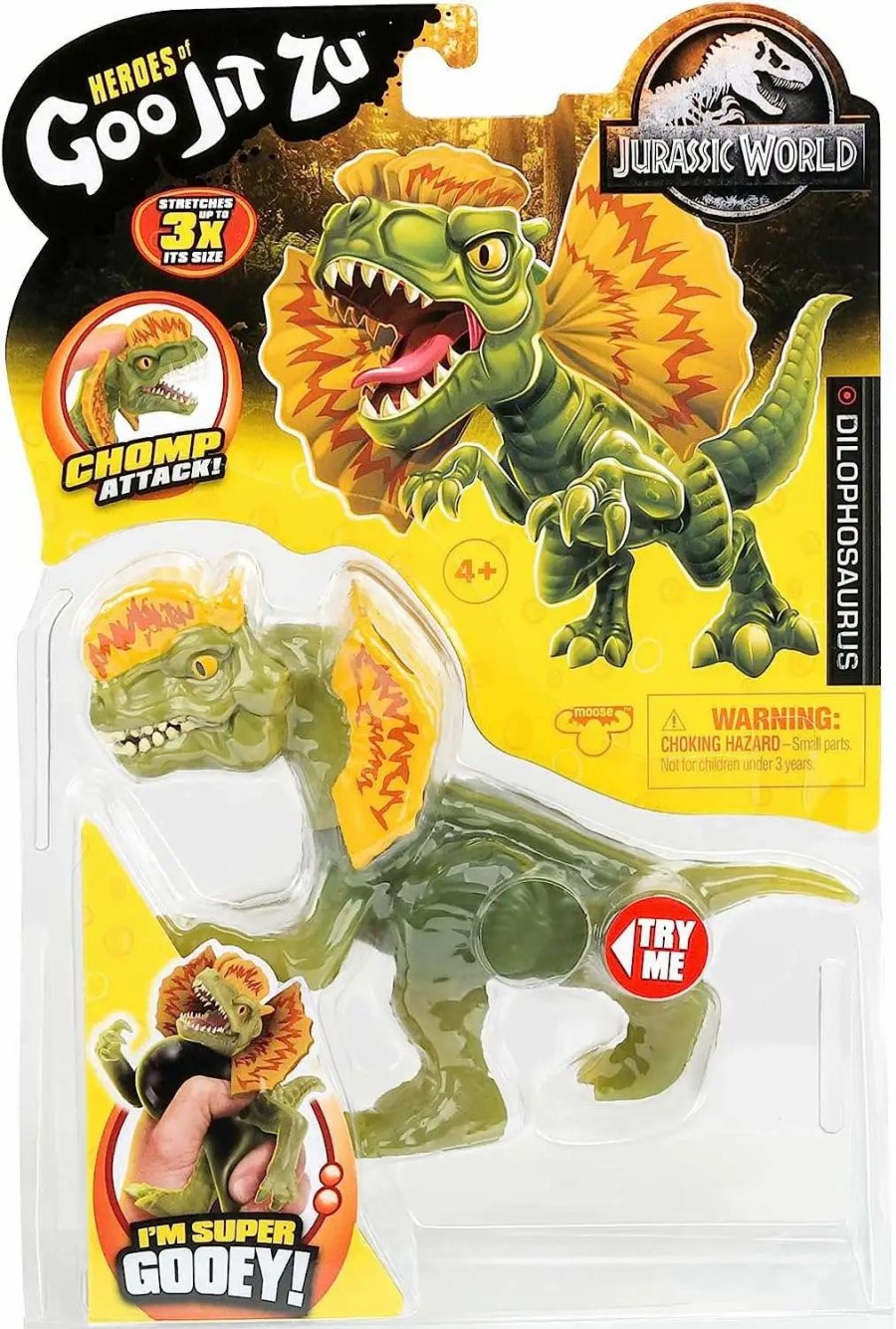 All Brands Moose Toys | Heroes Of Goo Jit Zu Jurassic World Dilophosaurus Action Figure