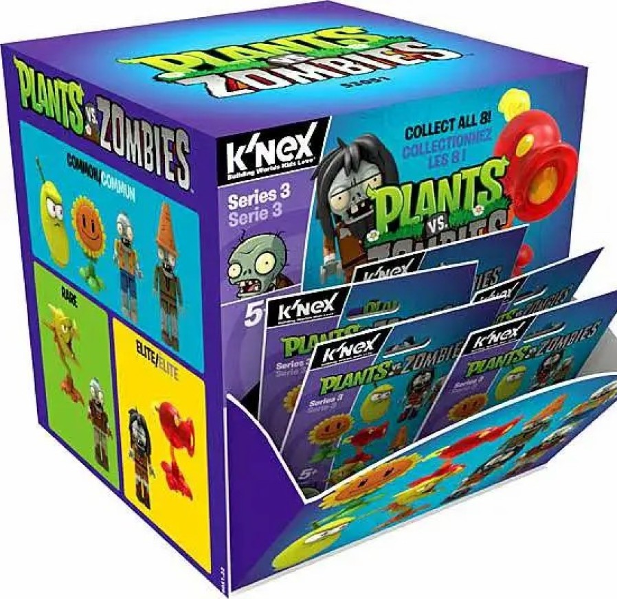 All Brands K'NEX | K'Nex Plants Vs. Zombies Series 3 Mystery Box [48 Packs]