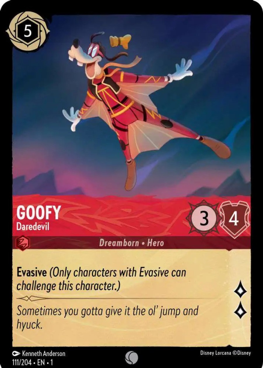 All Brands Ravensburger | Disney Lorcana Trading Card Game The First Chapter Common Goofy - Daredevil #111