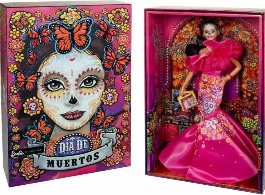 All Brands Mattel | Signature 2023 Dia De Muertos Barbie Doll [Pink Dress]