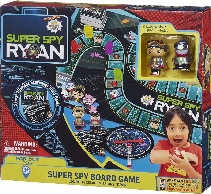 All Brands Far Out Toys | Ryan'S World Super Spy Ryan Super Spy Board Game