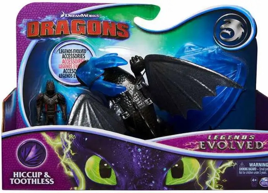 All Brands Spin Master | Dragons Hiccup & Toothless Action Figure 2-Pack