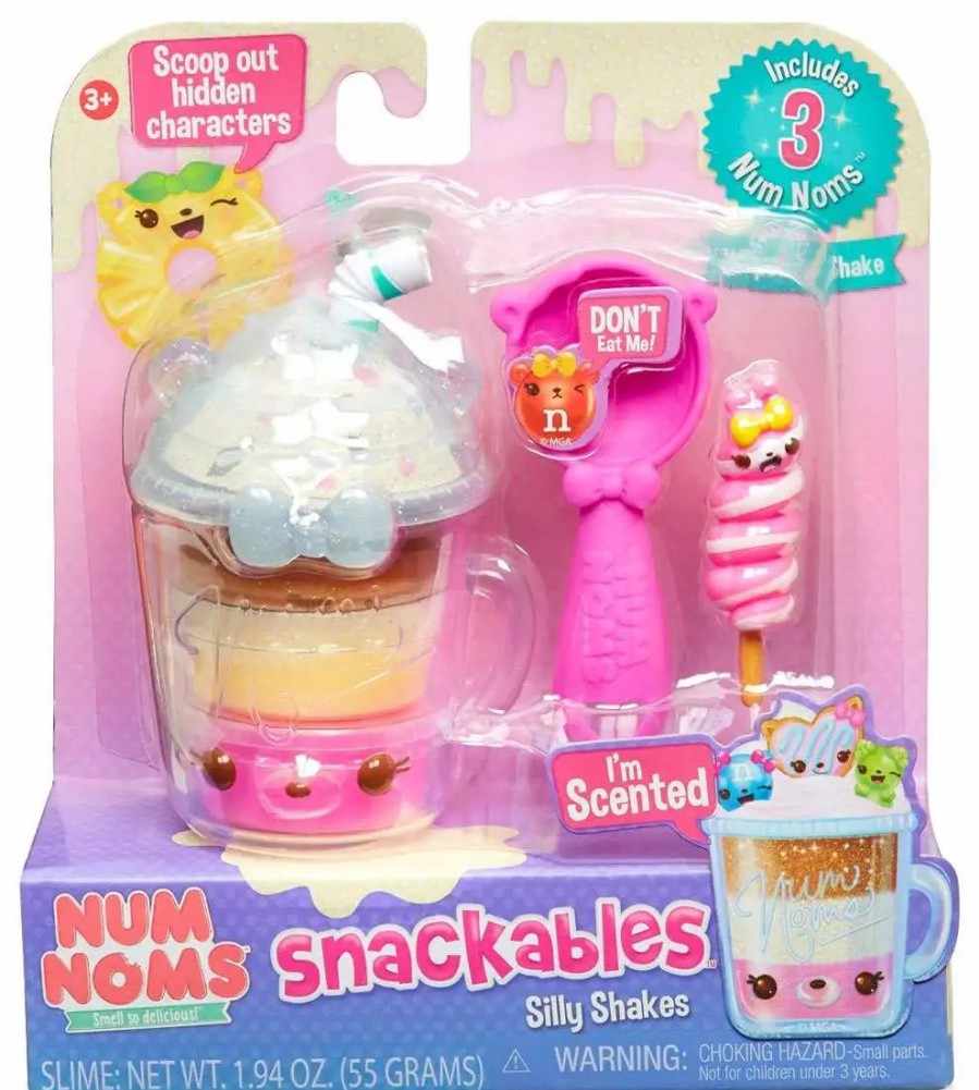 All Brands MGA Entertainment | Num Noms Snackables Silly Shakes Neapolitan Shake Scented Pack