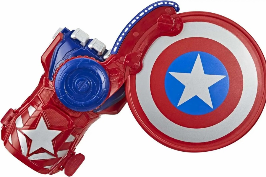 All Brands Hasbro | Marvel Avengers Endgame Nerf Power Moves Captain America - Shield Sling [Frustration Free Packaging]