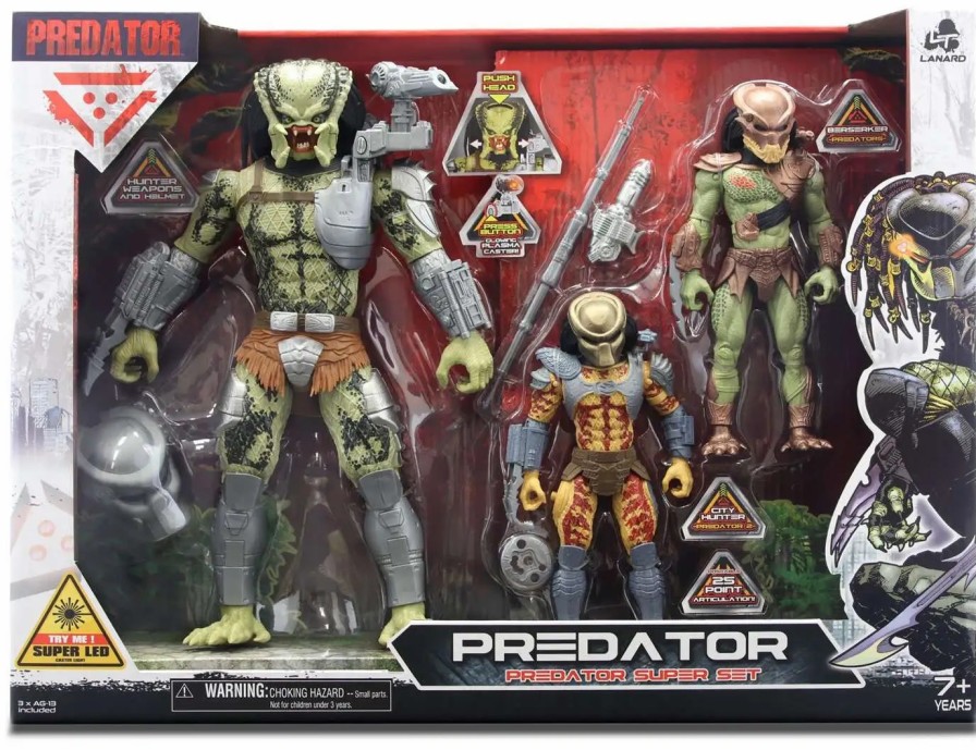 All Brands Lanard | Predator Jungle Hunter, City Hunter & Berserker Exclusive Action Figure