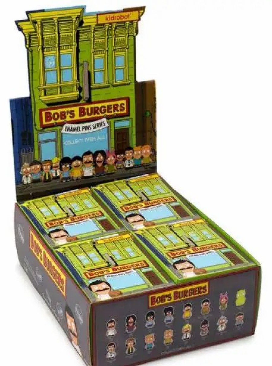 All Brands Kidrobot (NECA) | Bob'S Burgers Enamel Pin Series 1 3-Inch Mystery Box [20 Packs] (Pre-Order Ships February)