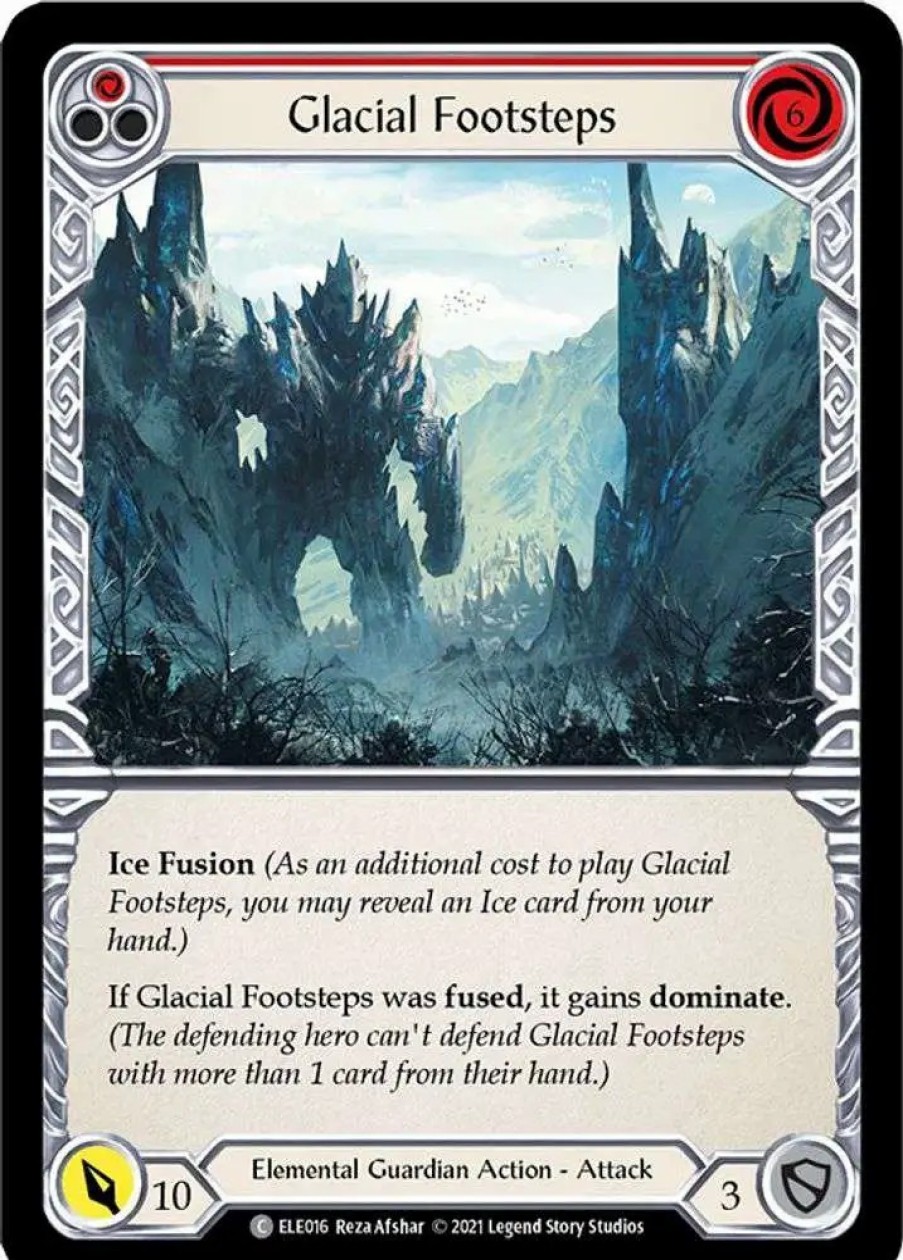 All Brands Legend Story Studio | Flesh And Blood Trading Card Game Tales Of Aria Common Glacial Footsteps Ele016 [Red]