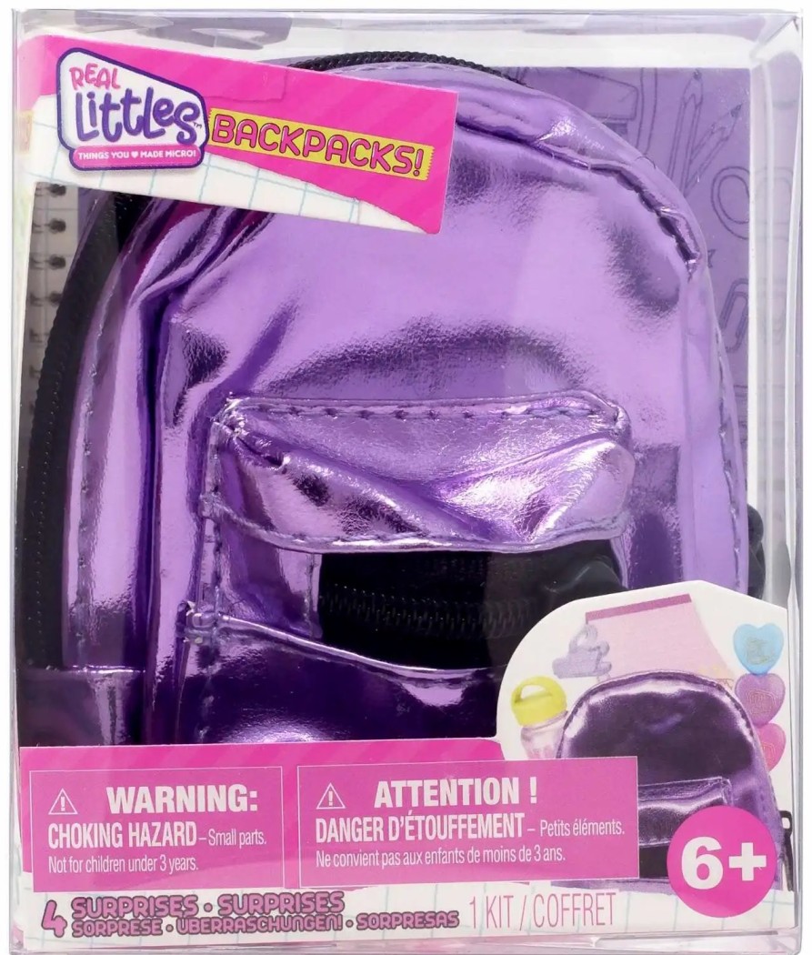 All Brands Moose Toys | Shopkins Real Littles Backpacks! Series 4 Metallic Purple Mystery Pack