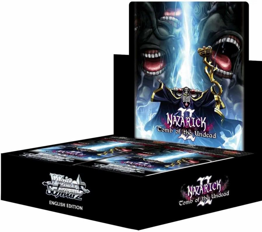 All Brands BushiRoad | Weiss Schwarz Trading Card Game Nazarick: Tomb Of The Undead Volume 2 Booster Box [Daily Deal! 16 Packs]