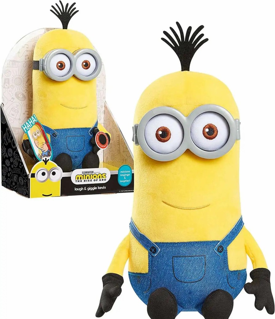 All Brands Just Play | Minions Rise Of Gru Laugh & Giggle Kevin 8-Inch Plush