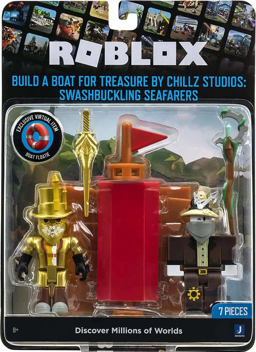 All Brands Jazwares | Roblox Build A Boat For Treasure By Chillz Studios: Swashbuckling Seafarers Action Figure 2-Pack