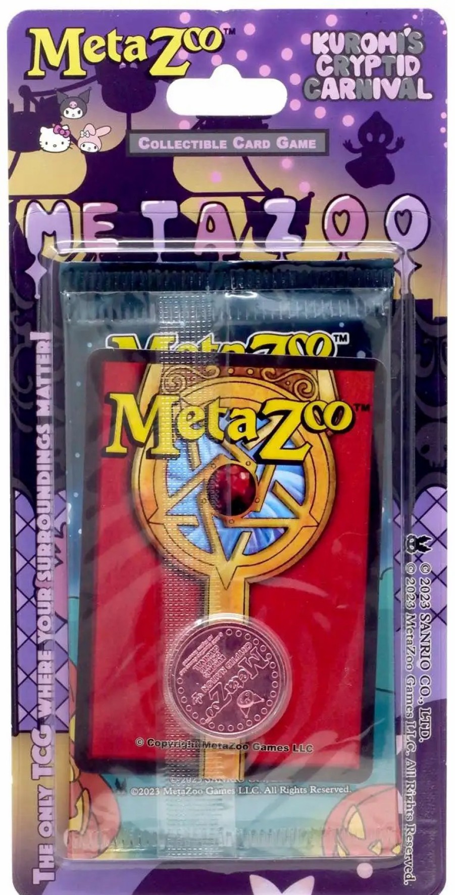 All Brands MetaZoo | Metazoo X Hello Kitty Trading Card Game Kuromi'S Cryptid Carnival Booster Pack [12 Cards]