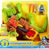 All Brands Fisher Price | Fisher Price Imaginext Walking Croc & Pirate Hook Playset